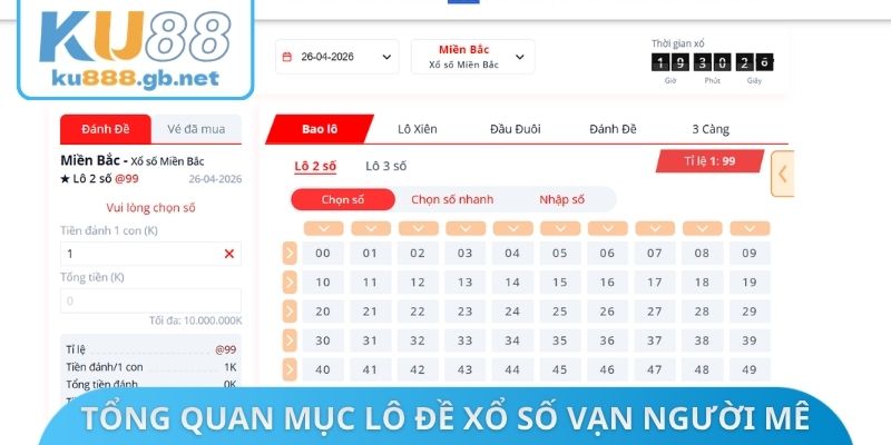 Tổng quan mục lô đề xổ số vạn người mê